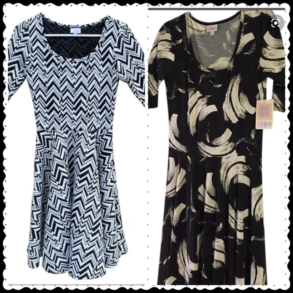 Two LuLaRoe Nicole Dresses XL
